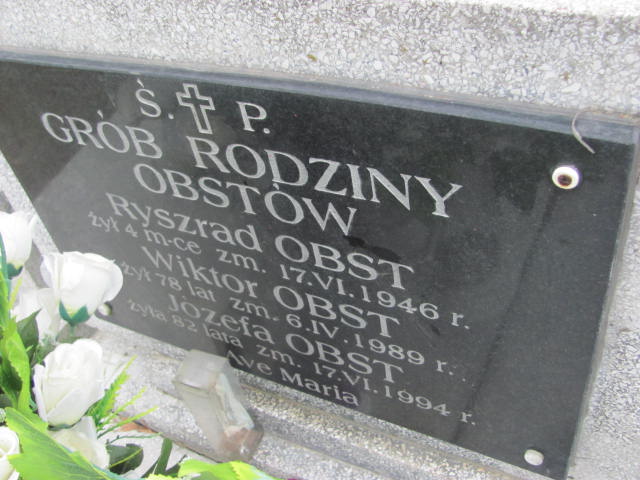 Wiktor Obst 1911 Ślesin - Grobonet - Wyszukiwarka osób pochowanych