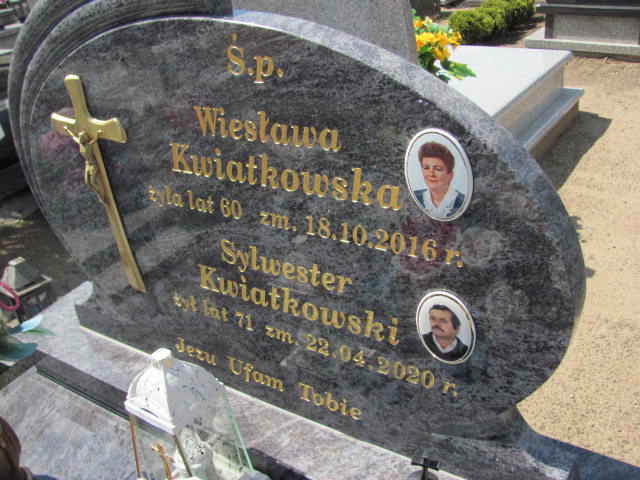 Wiesława Kwiatkowska 1956 Ślesin - Grobonet - Wyszukiwarka osób pochowanych