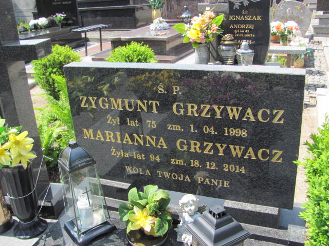 Zygmunt Grzywacz 1923 Ślesin - Grobonet - Wyszukiwarka osób pochowanych