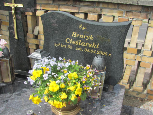 Henryk Cieślarski 1951 Ślesin - Grobonet - Wyszukiwarka osób pochowanych