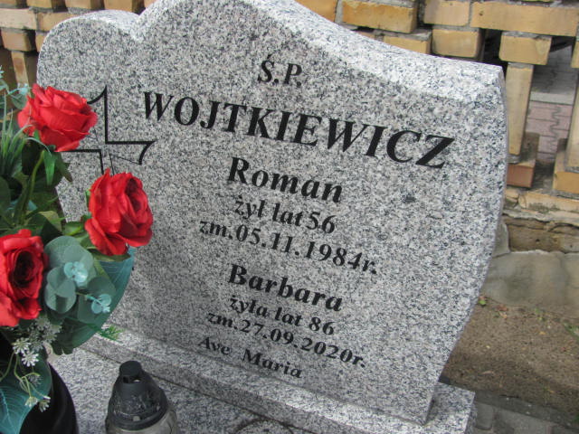 Barbara Wojtkiewicz Ślesin - Grobonet - Wyszukiwarka osób pochowanych