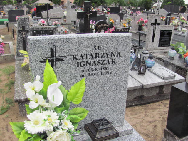 Katarzyna Ignaszak 1867 Ślesin - Grobonet - Wyszukiwarka osób pochowanych