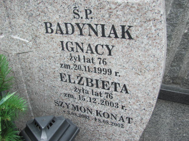 Elżbieta Badyniak 1927 Ślesin - Grobonet - Wyszukiwarka osób pochowanych